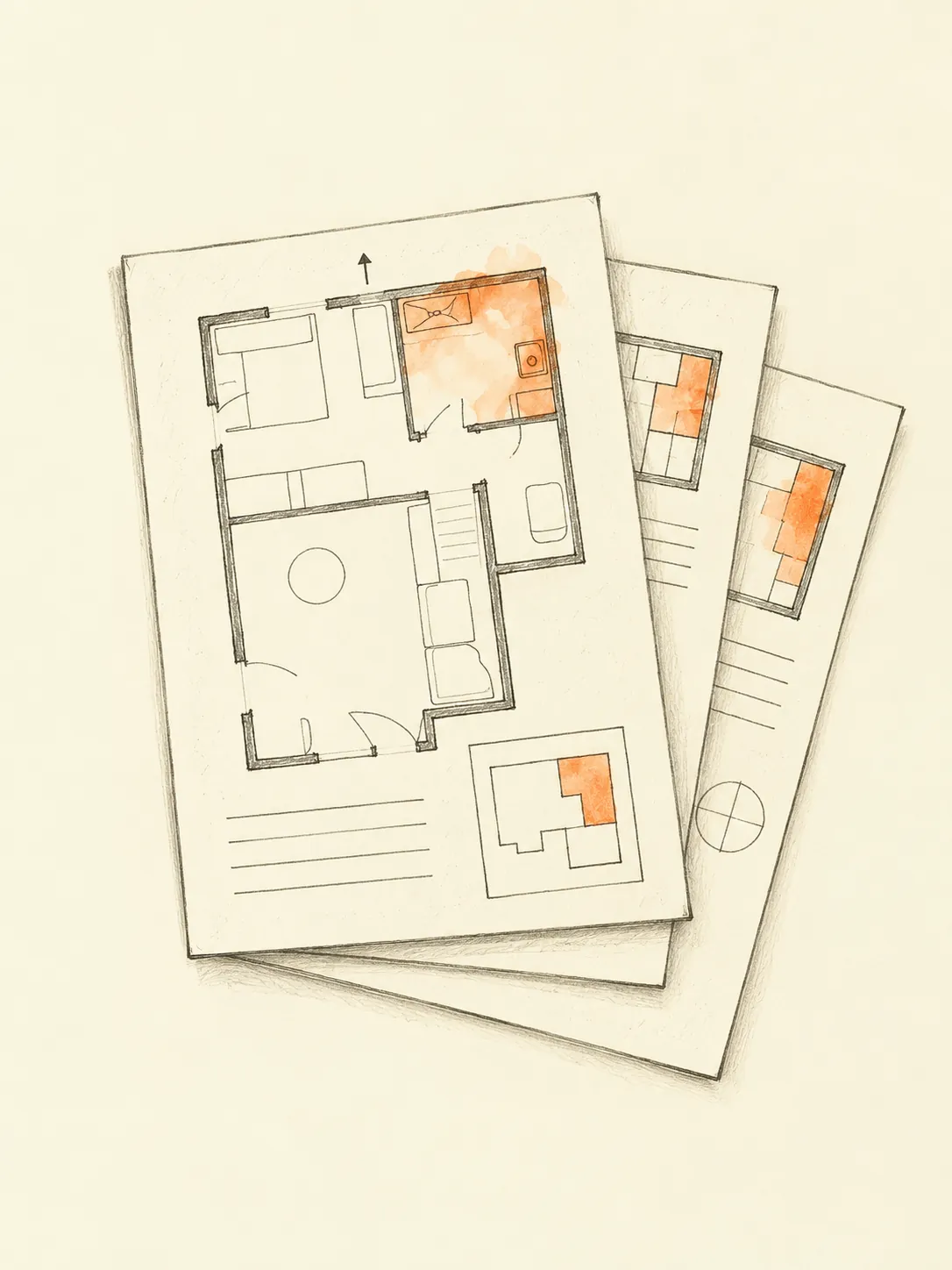 Computed Vaastu report: illustrated workflow, not a customer result